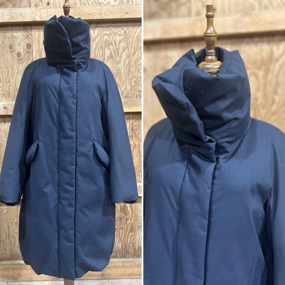 Jil Sander Jackets & Blazers - Jil Sander +J x Uniqlo Hybrid Down Wool Blend Jacket Coat High Neck Size Small